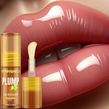 (1pc) Ginger Lip Oil Lip Plump Serum, Deeply And Moisturizing, with a Natural Fresh Ginger Fragrance