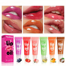 (Matches the image) 6 Colors Strawberry Fruit Lip Gloss Lip Balm Lip Oil Hydrating Moisturizing Mirror Liquid Lipstick Color Changing Lip Glaze