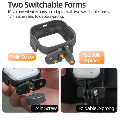 For Insta360 GO Ultra Camera Foldable Vertical-Horizontal Adapter Mount 2