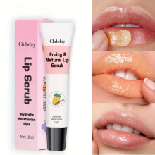 (Matches the image) 6 Colours Fruit Flavour Lip Scrub Lip Exfoliator Ministry Scrub Lighten Lip Lines Moisturising Care Lip Balm Lip Gloss