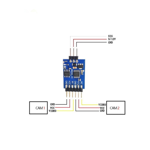 FPV Traverse 2-Way Camera 3-Channel Video Switcher Electronic Switch 2
