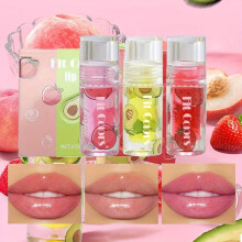 (3pcs) 3pcs/set Fruity Color Changing Lip Glaze, Moisturizing Lipstick Lip Oil, Long Lasting Waterproof Lip Balm for Women Makeup