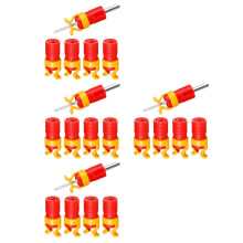 16Pièces -Vis ABS Rouge Compact Outil De Maintien Vis Pour Bois