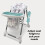 My Babiie MBHC8 Premium Highchair - Earth Child 7