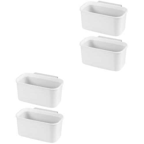 4St Wandmontage Witte Keukenafvalbak PP Multifunctionele Opberg 1