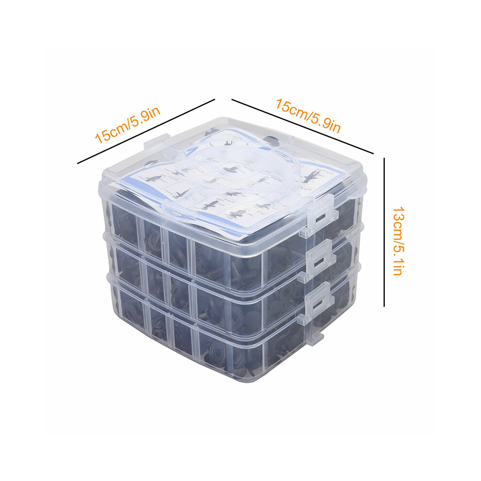 625Pcs Universal Car Push Retainer Clips Auto Fasteners Assortment Nylon Bumper Rivets 413590701859
