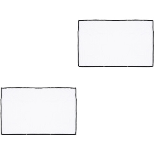 2Pièces Écran De Projection Portable Pour Intérieur 2