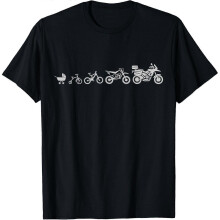 (XXL) Evolution Of Adventure Motorcycle T-Shirt T-Shirt TX 0555