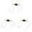 3Pièces Carburant Transparent PVC Résistante Auto 1