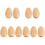 10Pièces Instruments Percussion Œufs En Bois Beige Pour Jeux D’enfants 1