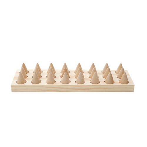 3St Ringen Rek Holder Khaki Cone Display Stand