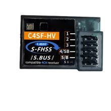 C4SF-HV Splash-Resistant 1SBUS 4-Channel Receiver for Futaba 3PV/4PX/7PX 2.4GHz S-FHSS