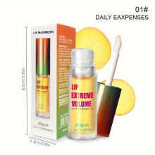 (Yellow) Lip Plumper Oil Serum Lip Enhancer Ginger And Mint Plant Lip Gloss Oil Moisturizing Beauty Lips Skin Care Sexy Lips