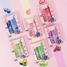 (Matches the image) 2Pcs/set Day Night Set Moisturizing Lip Balm Lip Gloss Hydrating Moisturizing Anti-Dry Anti Crack Lip Skin Care