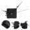 8Pièces Accessoires Silencieux Noir 8