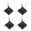 8Pièces Accessoires Silencieux Noir 9