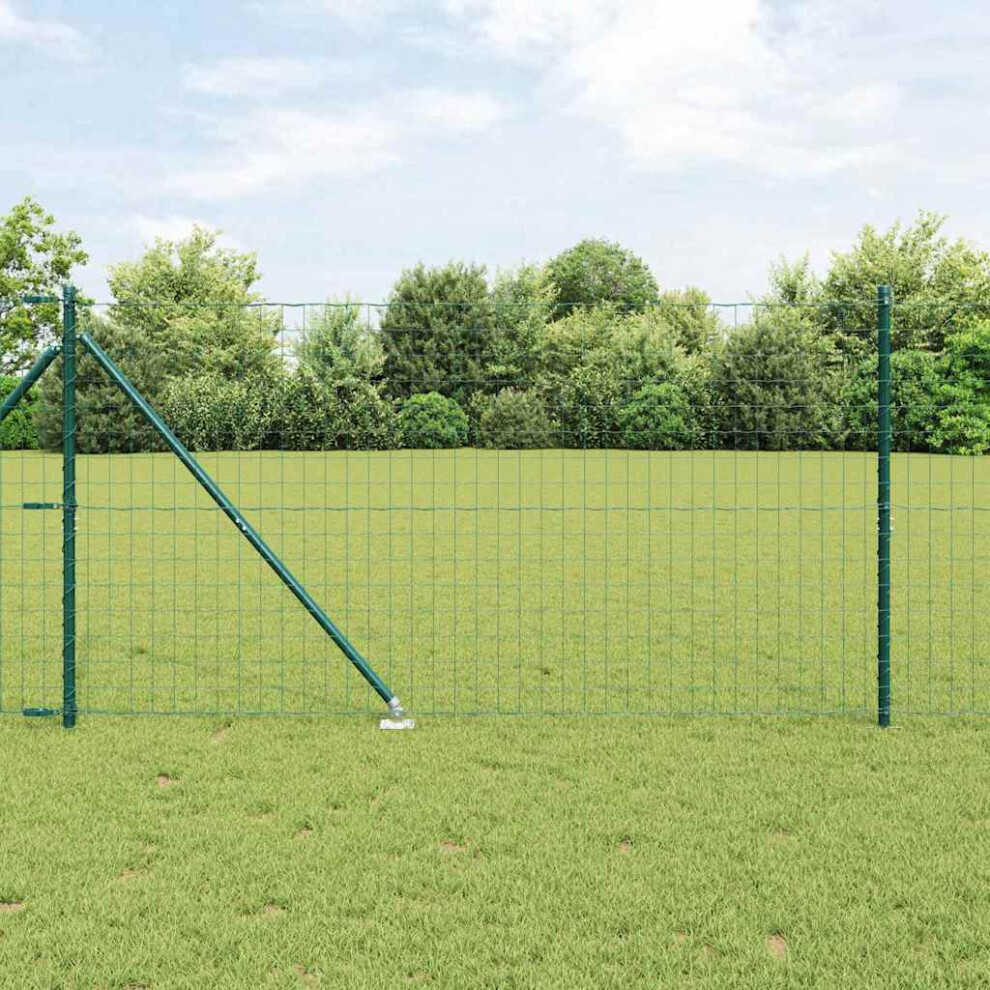 Vidaxl Welded Wire Fence With Spikes 10 X 1.2 M (W X H)