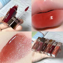 (Matches the image) Square Tube Mirror Lip Glaze Water Light Moisturizing Lip Gloss Lip Tint Lip Makeup Cosmetics