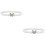 2St Witte Parel Taille Ketting Met Elegantie Avond 5