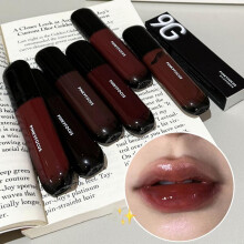 (Matches the image) Mirror Lip Glaze Water Light Moisturizing Non-stick Cup Highly Pigmented Red Liquid Lipstick Lip Tint Makeup Cosmetics