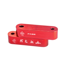 Car Auto Red Aluminum Alloy Billet Hood Vent Spacer Riser Set For Acura Honda