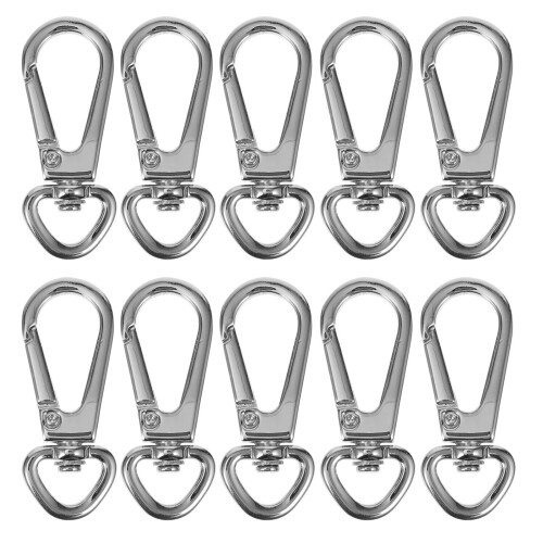 10Stk Premium Claw Clasp Schlüsselanhänger Metall