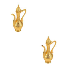 2St Aluminium Retro Wijnhouders Goudkleurig Vintage Perfect Voor Thuis