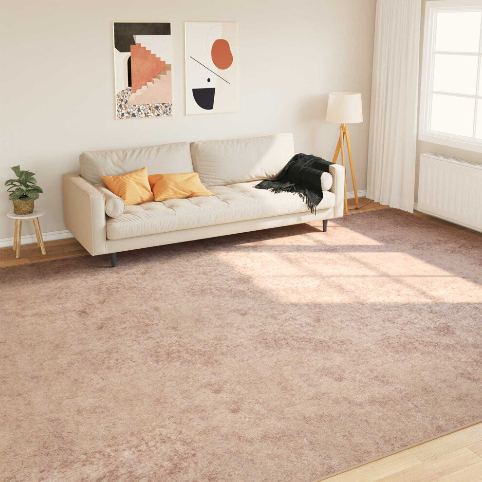 Vidaxl Rug Runner Marsa Sand 300 X 400 Cm Polyester And Pvc