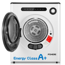 4KG Vented Tumble Dryer, 1200W Compact Smart Dryer, 6 Drying Modes, Double Tempe