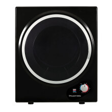 Russell Hobbs RH3VTD800B Black 2.5kg Compact Mini Vented Tumble Dryer, Portable, Freestanding Table Top Dryer With 3 Heat Settings Small