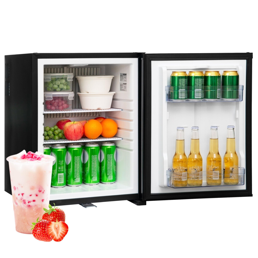 Smad 12V 240V Fridge,53L 2 Way Fridge For Campervan,Lockable,Camping,0