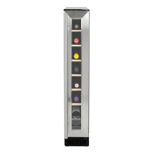 Willow W15WCSS 20L Under Counter Wine Fridge/Wine Cooler, 4* Rating, Digital Display with Touch Control, Ventilated Cooling, 2 Years Warranty - Stain