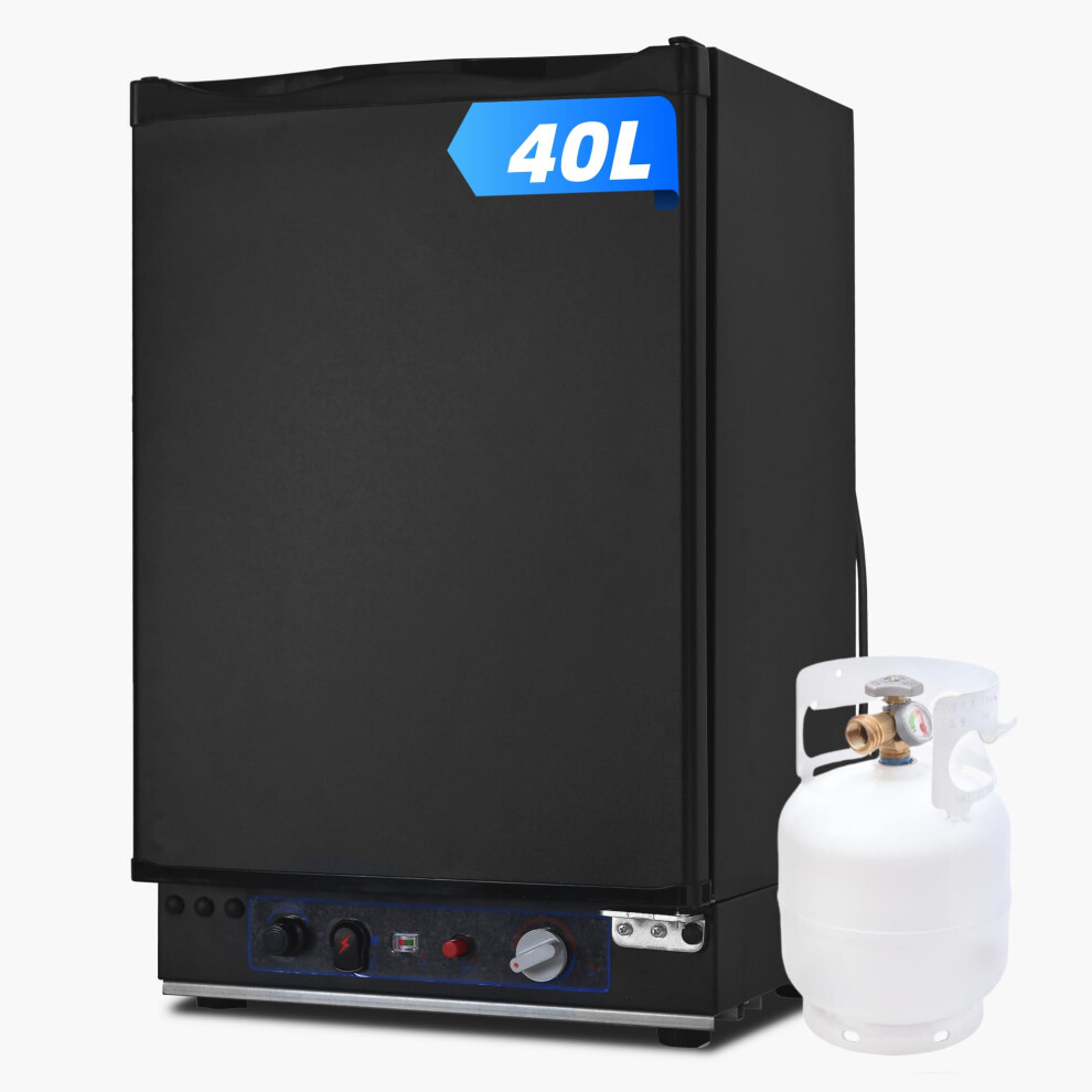 Smad 3 Way Fridge 40L, 12V 240V Gas Fridge For Camping Caravan, Camper
