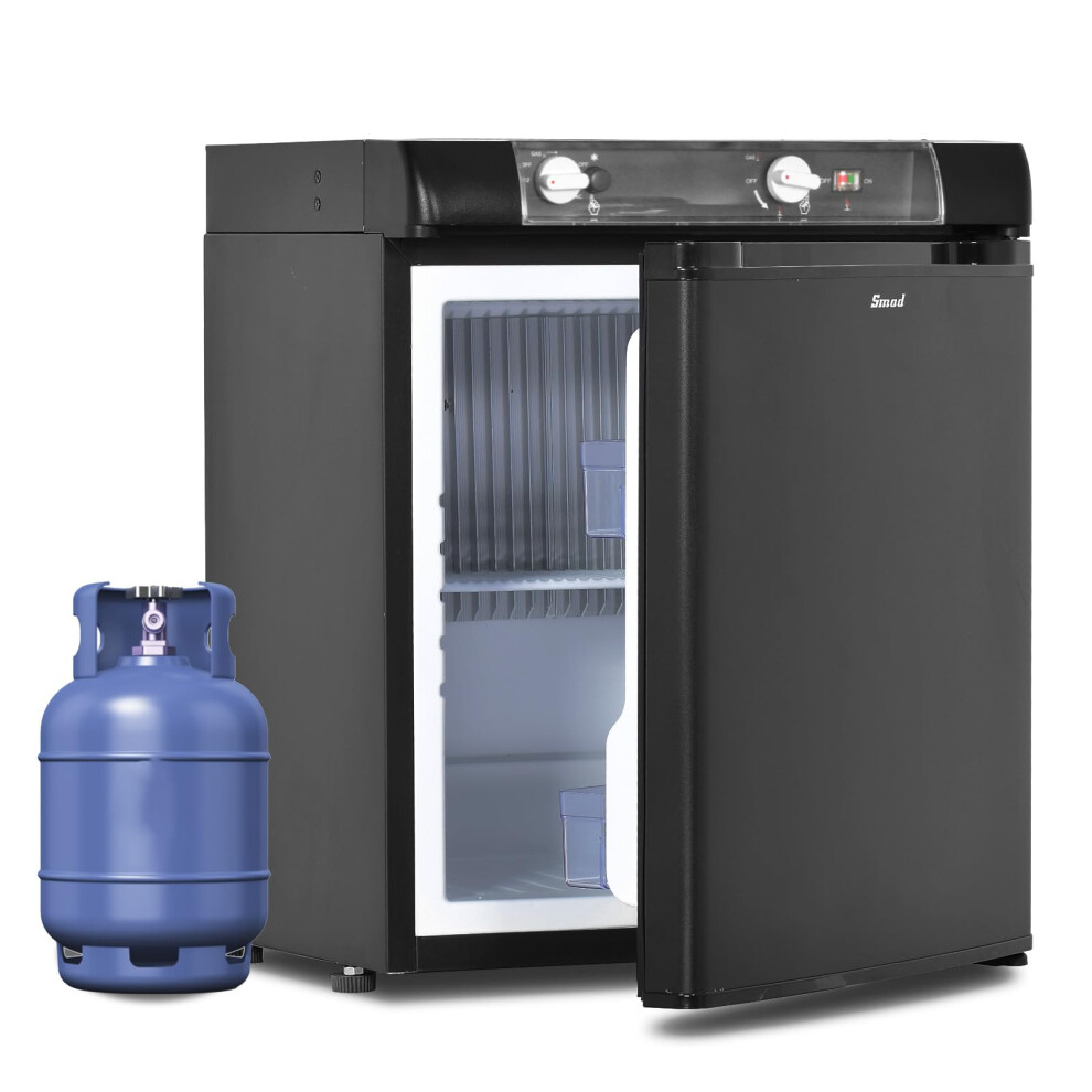 Smad Camping Fridge 40L, 3 Way Fridge Camping Gas 12V 240V For Caravan