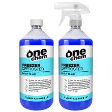 One Chem Freezer Defroster 2 x 500ml - Ready to Use - Clears Ice Build Up Restor