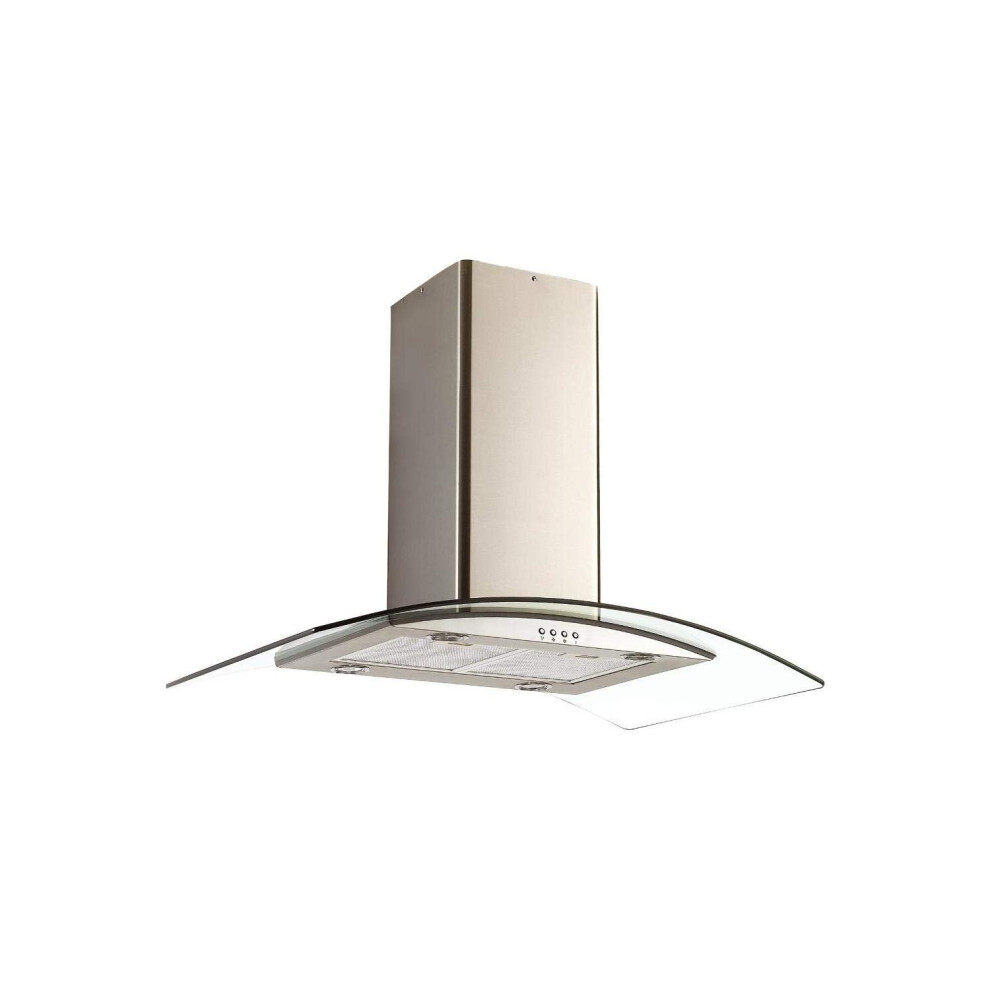 Candy 90Cm Island Cooker Hood - Stainless Steel