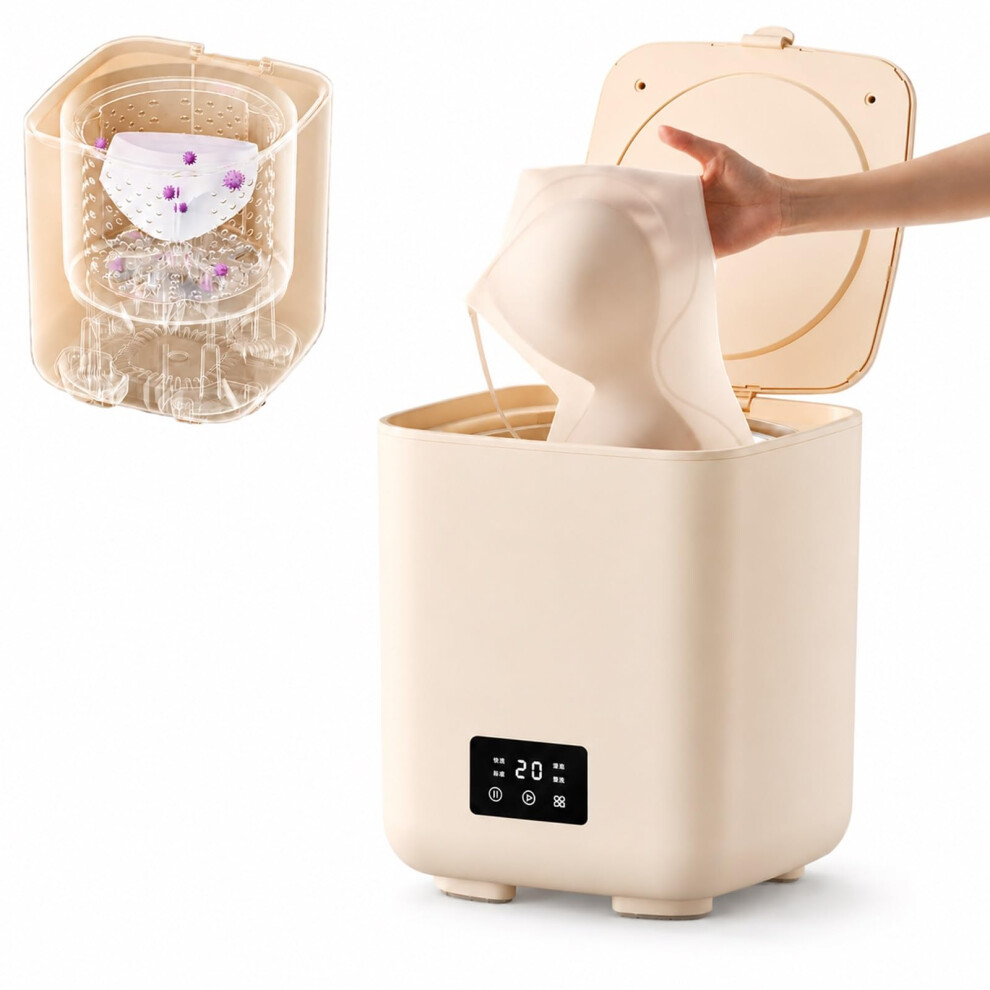 10L Fully Automatic Washing Machine, Mini Portable Washing Machine wit