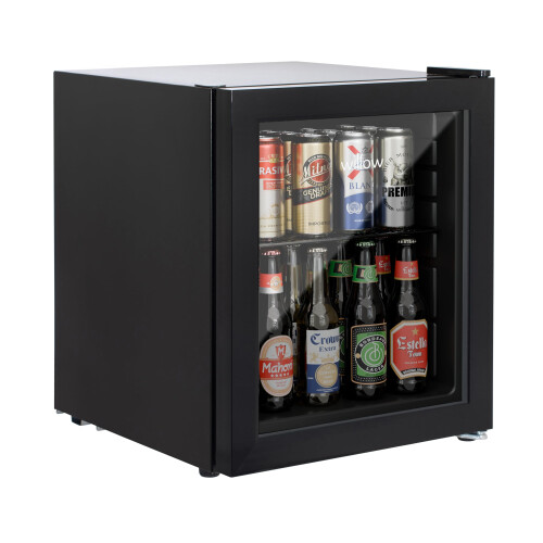 Willow WBC48B 48L Table Top Beverage Cooler with Triple Glazed Glass D
