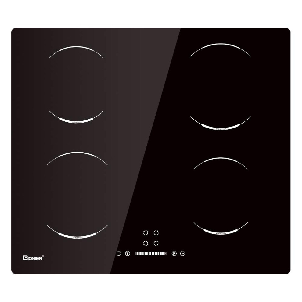 Gionien Induction Hob 60Cm,4 Burners Electric Cooktop, 4 Zone Cooker,