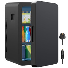 MoraRise 22L Mini Fridge for Bedrooms, 30 Cans Portable Cooler & Warmer Small Fridge, AC/DC Powered, Adjustable Shelves, Home Office, Car, Dorm, Trav