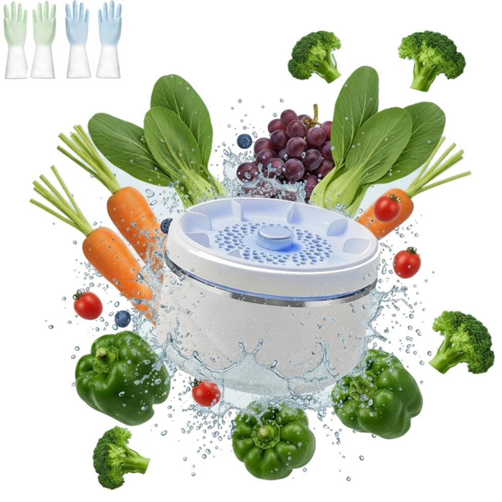 Fruit and Vegetable Washing Machine,Portable Produce Cleaner Device wi
