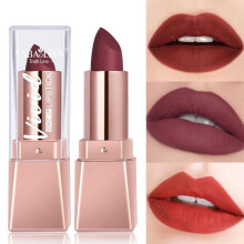 (Matches the image) Matte Lipstick Velvet Moisturizing Lipstick Highly Pigmented Long Lasting Lip Gloss Brick Positive Red Lipstick Lip Makeup