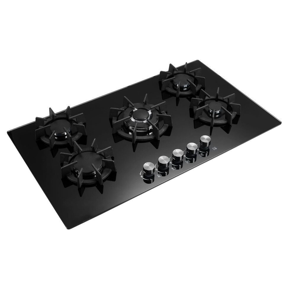 Blueflame Appliances Blue Flame Hbg5724-76Cm Built-In Gas Hob - 4 Burners With Wok Burner