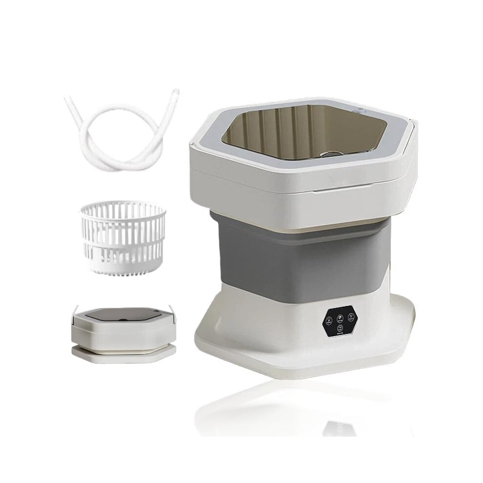 Meesoga Foldable Mini Washing Machine 10L – Portable Mini Travel Washing Machi