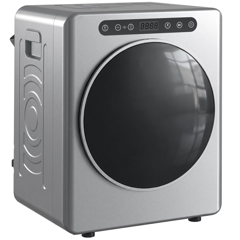 Homcom 5Kg Wet Laundry/3Kg Dry Capacity Vented Tumble Dryer, 1000W Compact Freestanding Tumble Dryer With Stainless Steel Anti-Crease Drum, Extra Dry
