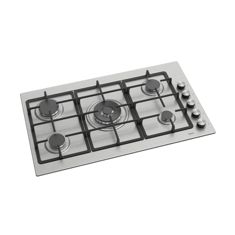Ferre El010-90Cm Built-In Gas Hob - Cast Iron Pan Support