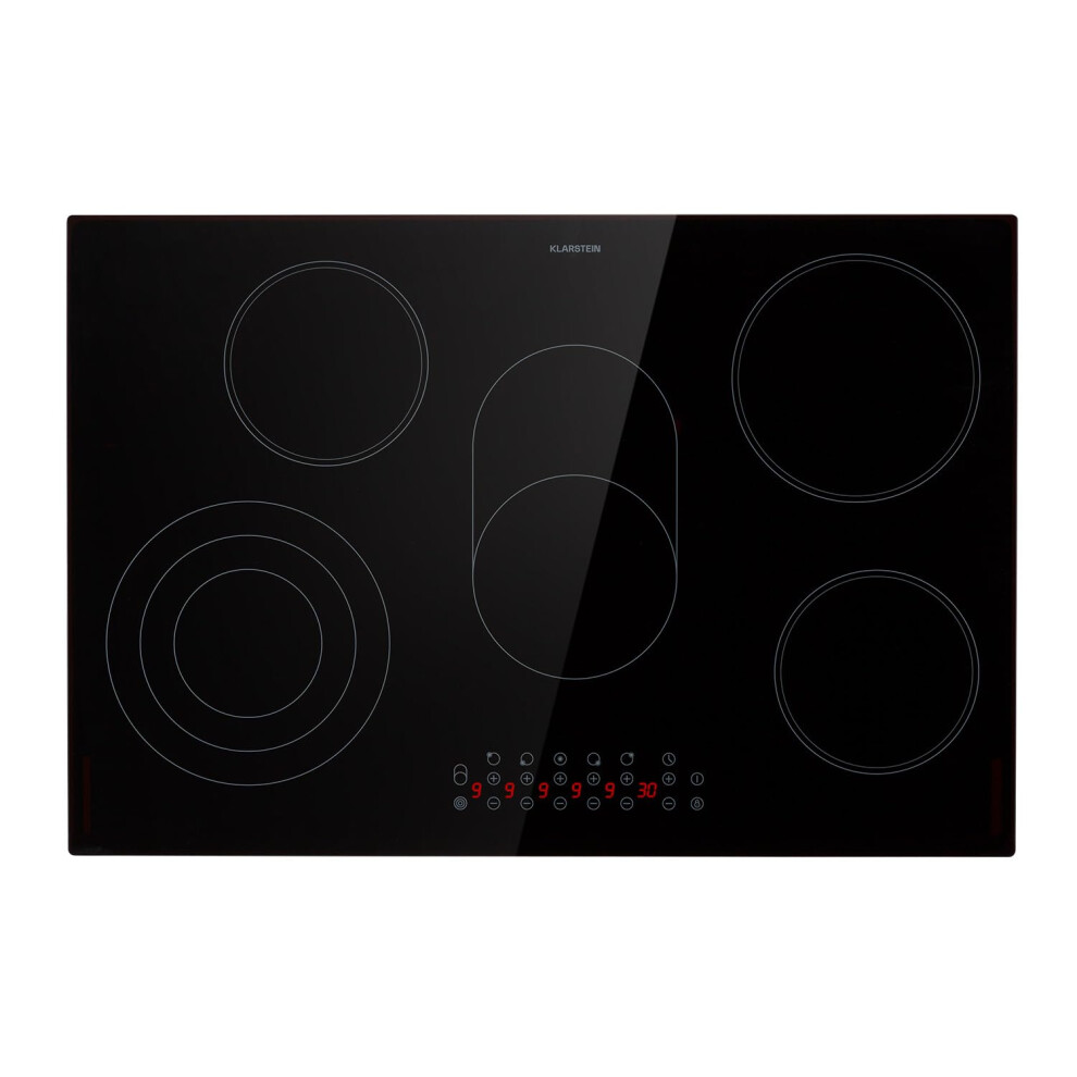 Klarstein Glass Ceramic Hob, Stove With 5 Hobs, 8500 W Hob, Modern Bui