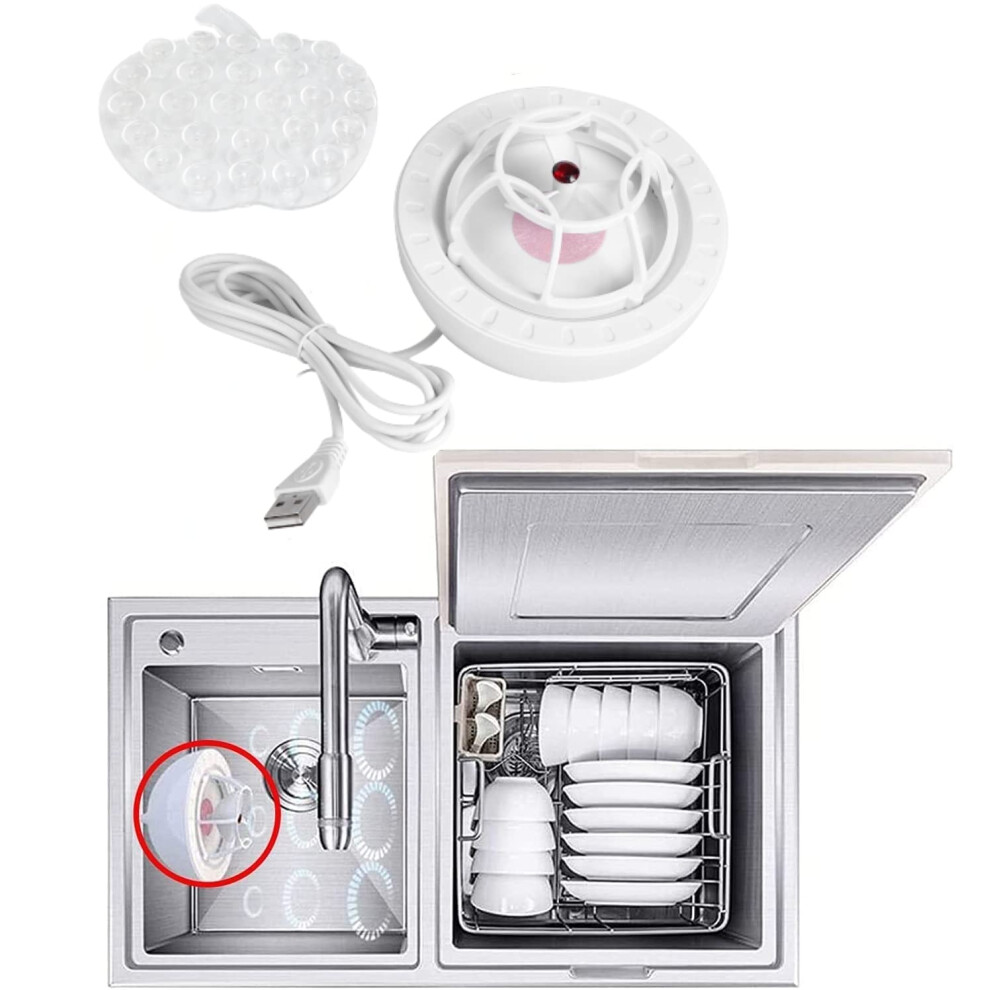 Aynefy Portable Mini Dishwasher, Ultrasonic Usb Countertop Dishwasher With Re