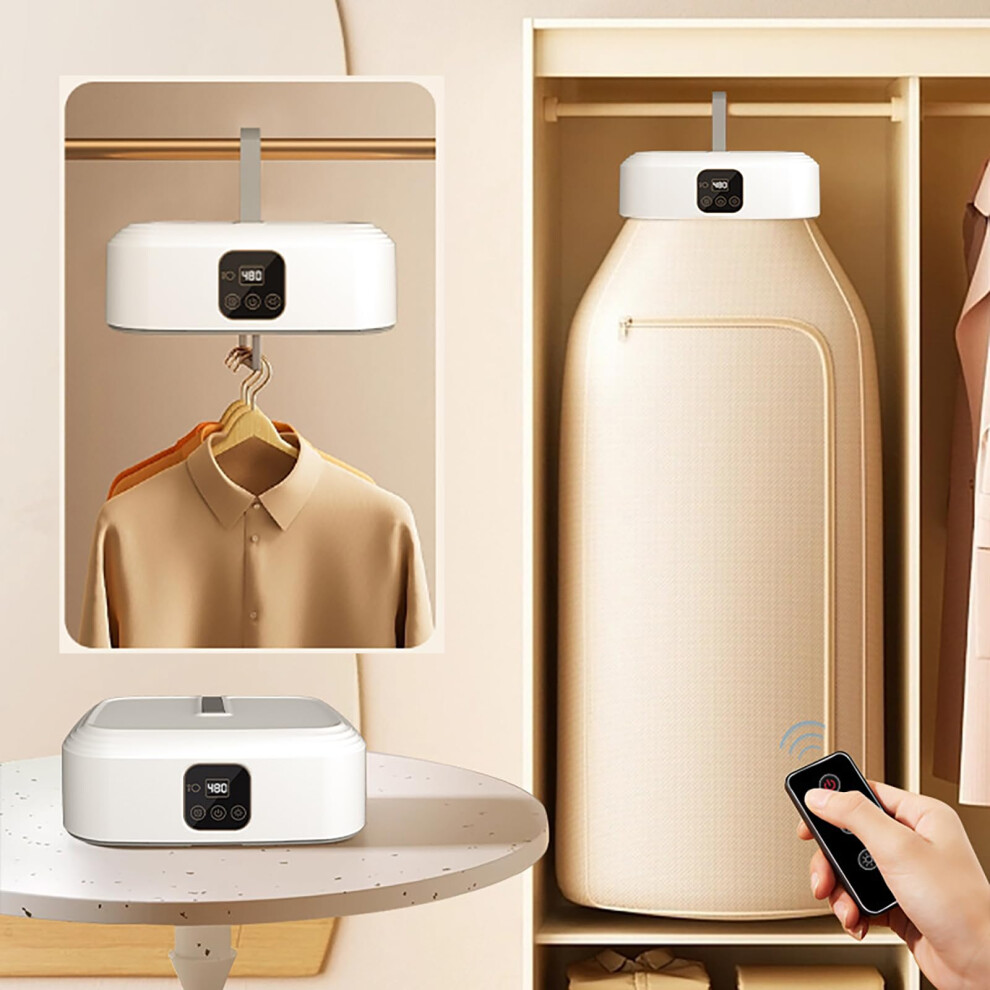 Temu-Sc 600W Portable Electric Clothes Dryer, Dry Buddy With Remote Co