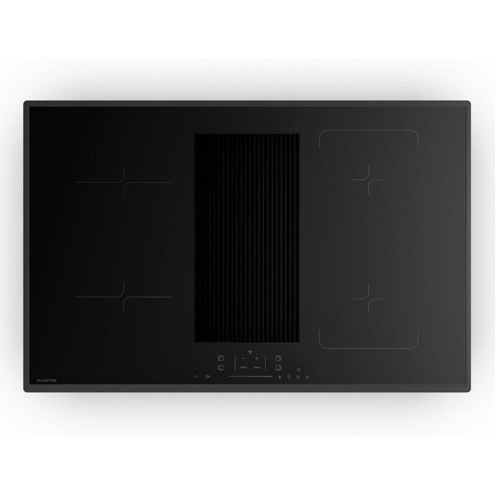 Klarstein Velaire Induction Hob With Extractor - 80Cm, 4 Zones, 8400W